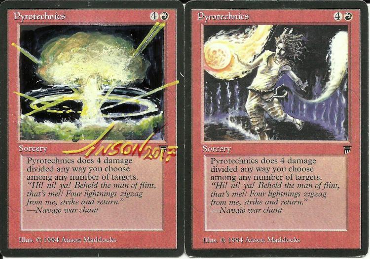 Pyrotechnics card alter by