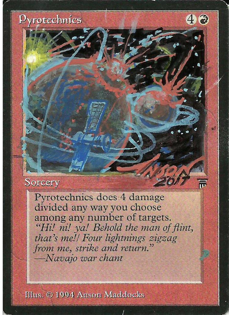 Pyrotechnics card alter by