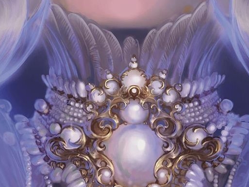 Pearl Medallion Art Card (Gold-Stamped Signature)