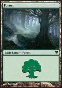 Forest (263) card from Innistrad