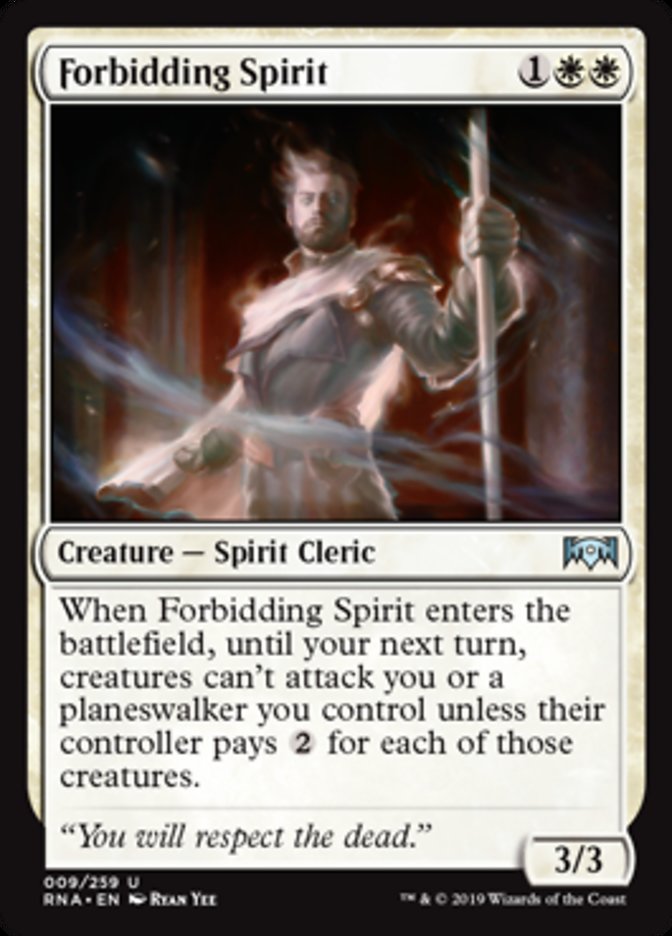 Forbidding Spirit from Ravnica Allegiance