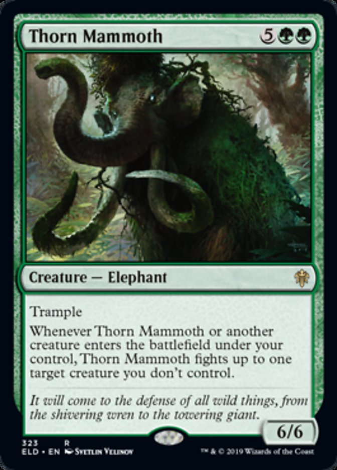 Thorn Mammoth from Throne of Eldraine