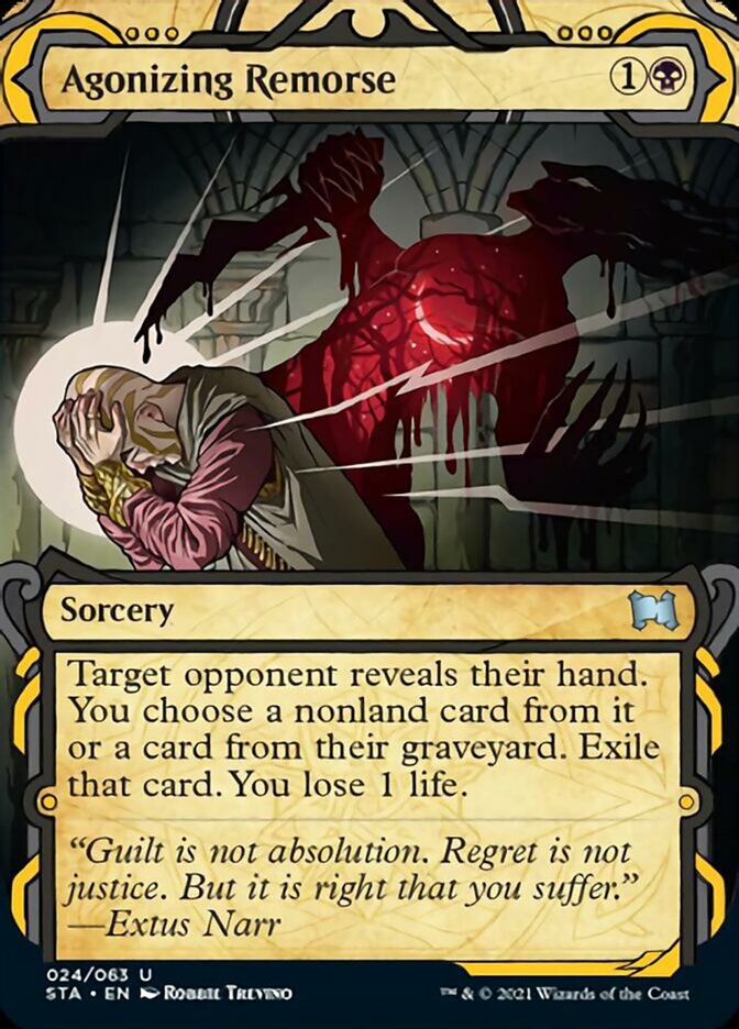 Agonizing Remorse (Foil Etched) from Strixhaven Mystical Archive