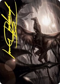 Shadrix Silverquill Art Card (Gold-Stamped Signature) from Strixhaven Art Series