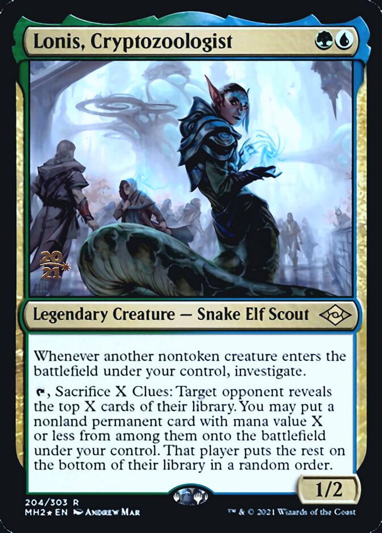 Lonis, Cryptozoologist from Prerelease Cards