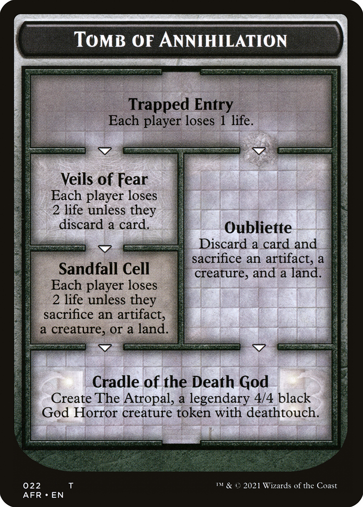 Tomb Of Annihilation Token Oversized Magic The Gathering MTG Card