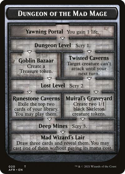 Dungeon Of The Mad Mage Tomb Of Annihilation Double sided Token Of 
