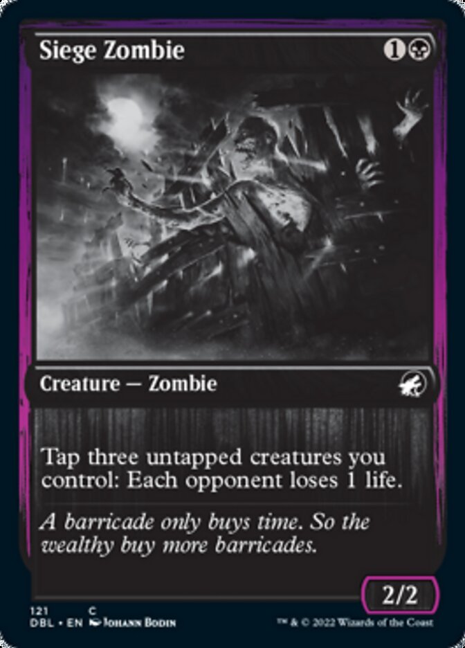 Siege Zombie from Innistrad: Double Feature