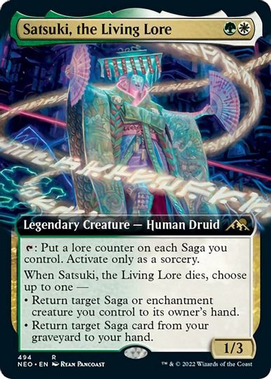 Satsuki, the Living Lore (Extended Art) from Kamigawa: Neon Dynasty