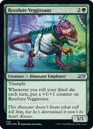 Resolute Veggiesaur (Galaxy Foil) from Unfinity