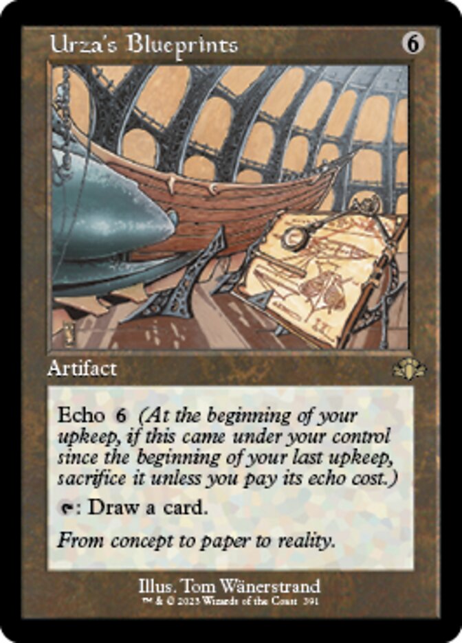 Urza's Blueprints (Retro Frame) from Dominaria Remastered