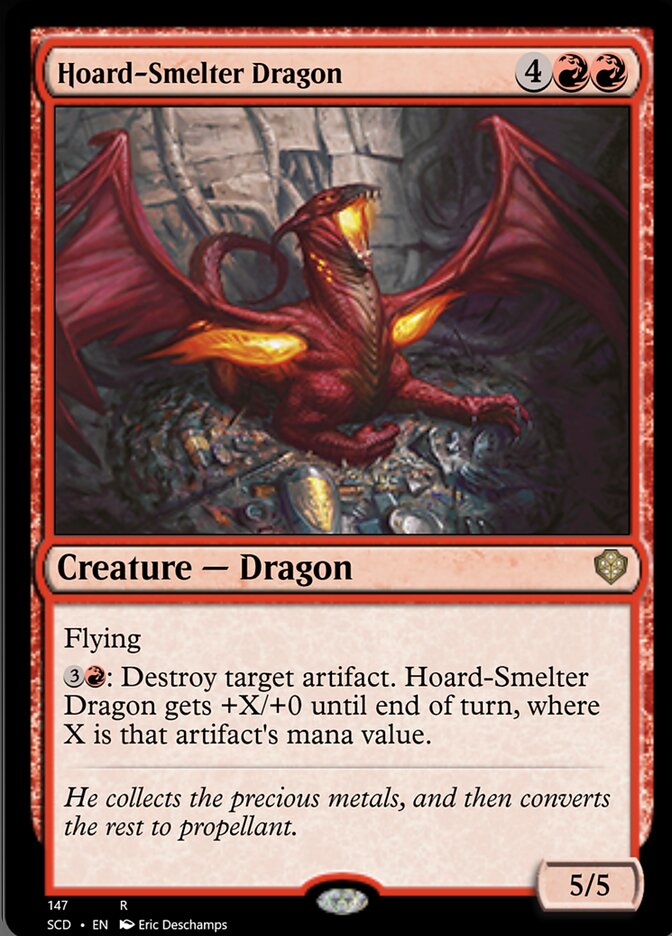 Hoard-Smelter Dragon from Starter Commander Decks