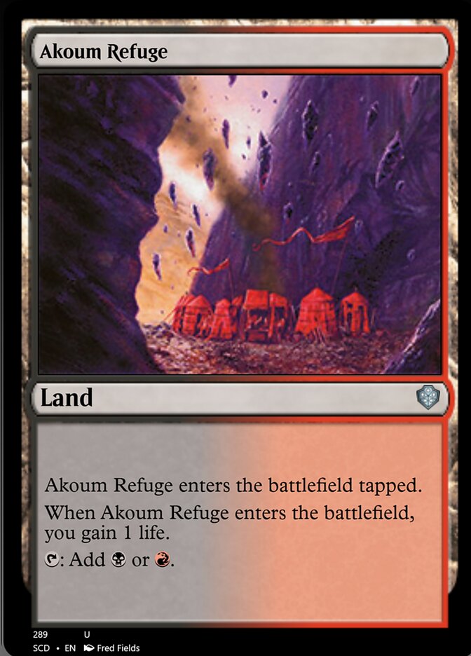 Akoum Refuge from Starter Commander Decks