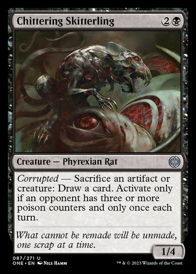 Chittering Skitterling from Phyrexia: All Will Be One