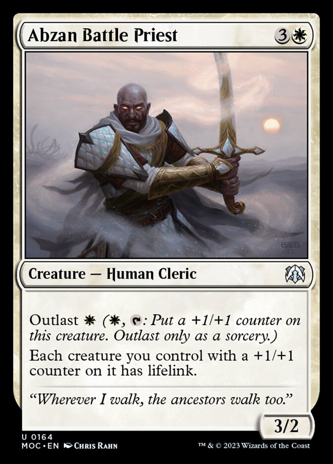 Abzan Battle Priest from March of the Machine Commander