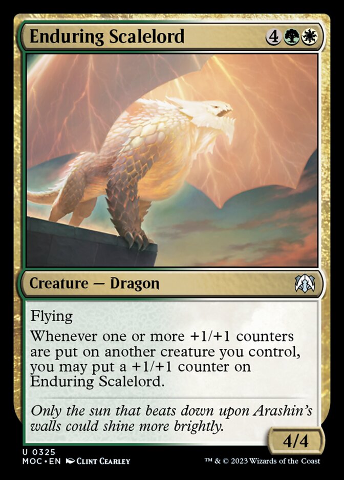 Enduring Scalelord from March of the Machine Commander