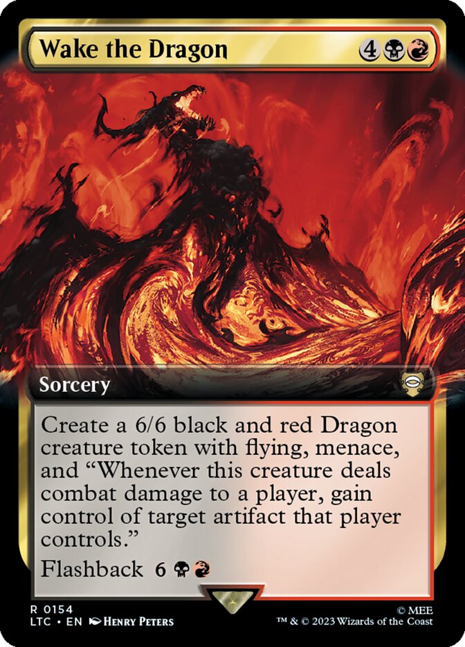 Wake the Dragon (Extended Art) card from Tales of Middle-earth Commander