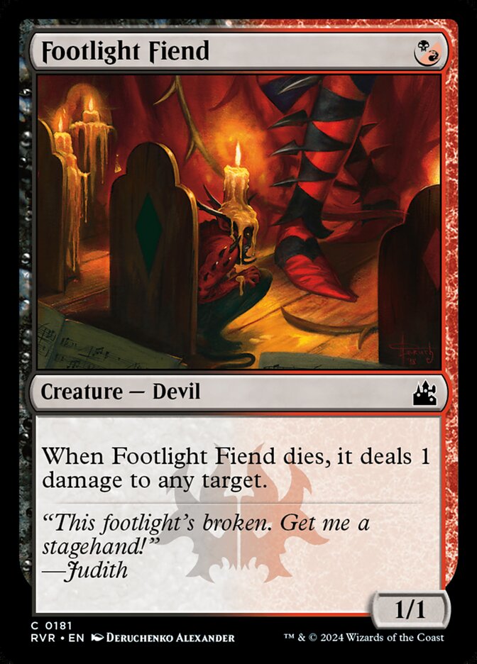 Footlight Fiend from Ravnica Remastered