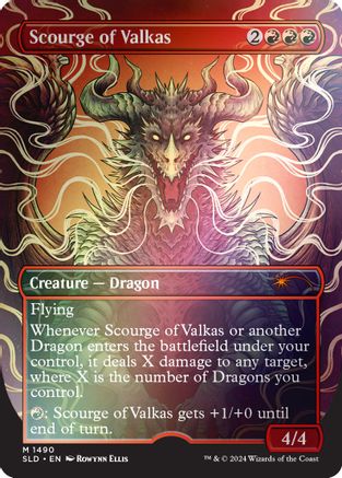 Scourge of Valkas (Rainbow Foil) from Secret Lair Drop Series