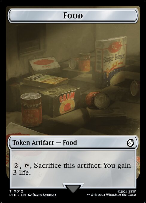 Food (0012) // Copy Double-Sided Token from Universes Beyond: Fallout