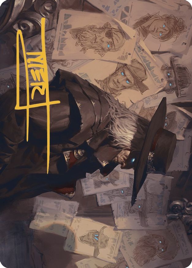 Lazav, Familiar Stranger Art Card (Gold-Stamped Signature) from Art Series: Outlaws of Thunder Junction