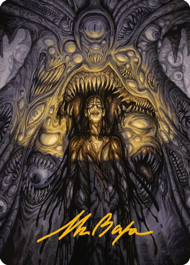 Chthonian Nightmare Art Card (Gold-Stamped Signature)