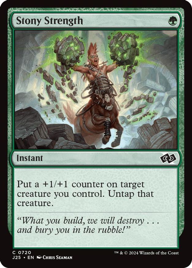 Stony Strength card from Foundations Jumpstart