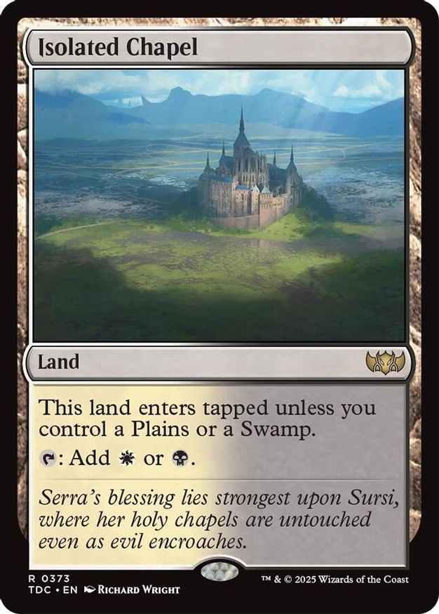 Isolated Chapel card from Commander: Tarkir: Dragonstorm