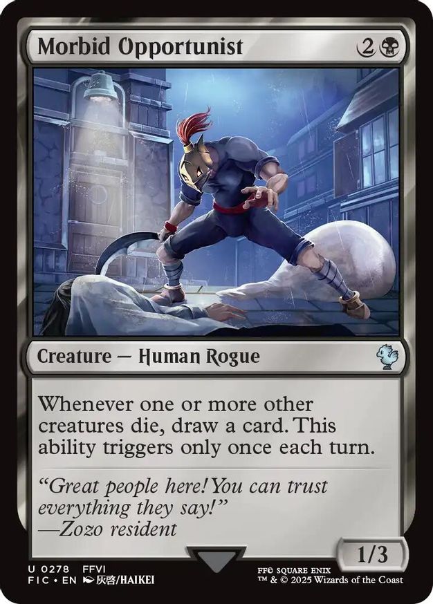 Morbid Opportunist card from Commander: FINAL FANTASY