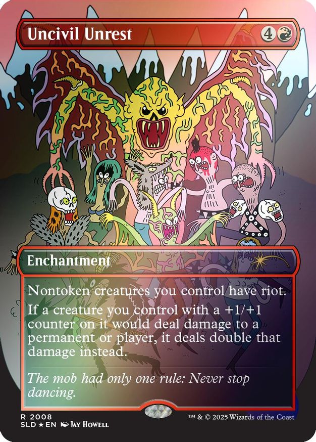 Uncivil Unrest (Rainbow Foil) card from Secret Lair Drop Series