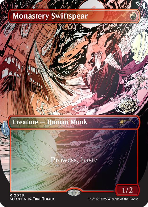 Monastery Swiftspear (2038) (Rainbow Foil) card from Secret Lair Drop Series