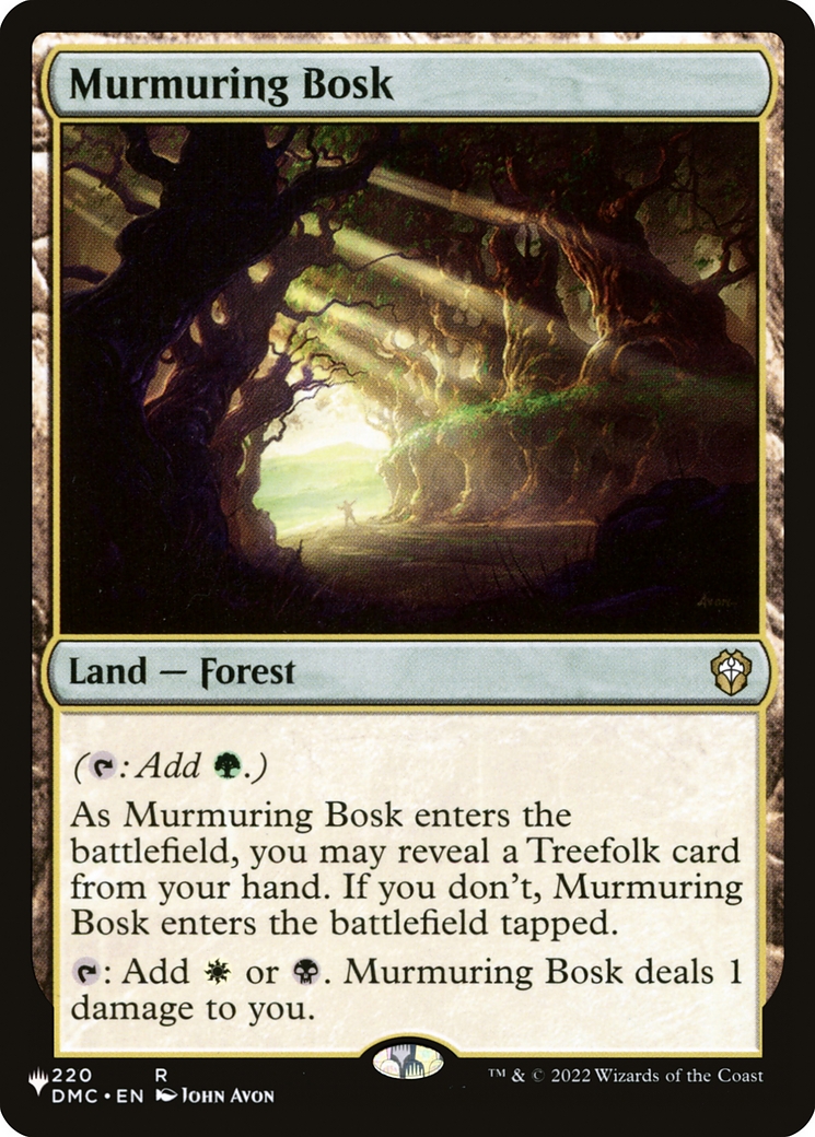 Murmuring Bosk card from The List Reprints