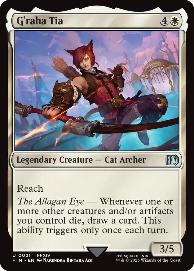 G'raha Tia card from Universes Beyond: FINAL FANTASY