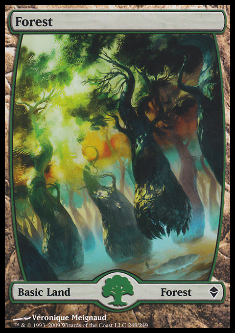 Forest (248) - Full Art card from Zendikar