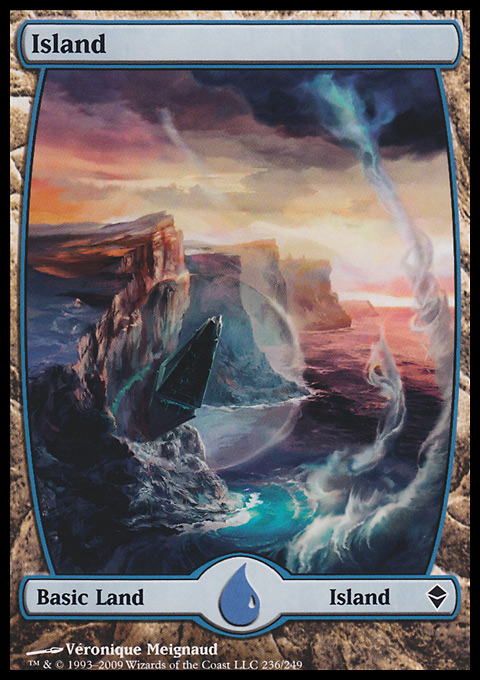 Island (236) - Full Art card from Zendikar