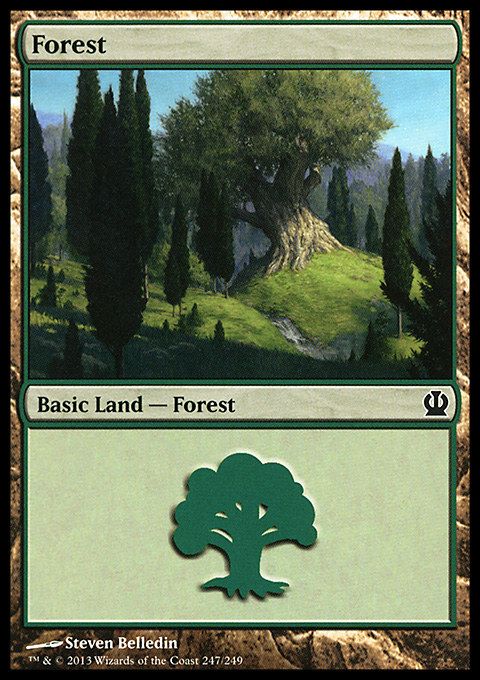 Forest (247) card from Theros