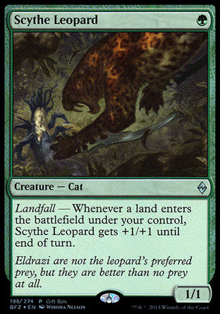 Scythe Leopard card from Gift Boxes and Promos 