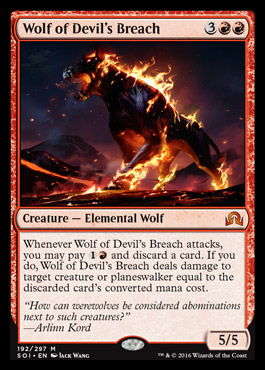 Wolf of Devil's Breach from Shadows over Innistrad