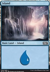 Island (255) card from Magic 2015 Core Set